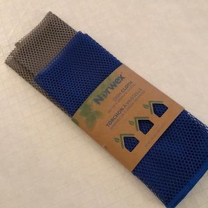 Norwex Dish Cloth, pack of 2 NIP, 1 blue / 1 gray